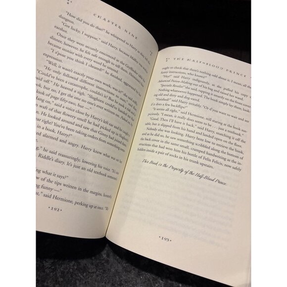 Harry Potter & The Half-Blood Prince Hardcover Book By J.K. Rowling - Picture 13 of 14